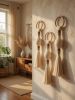 Macrame Wall Hanging Set Minimal Boho Wall Decor Wooden Ring Fiber Art Handmade Neutral Home Decor Tassel Wall Hanging | Wall Hangings by İnanç Yılmaz