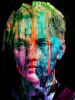 Echoes of Color – Colorful Mixed Media Bust Painting | Paintings by Dario Moschetta