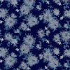 Chrysanthemum - Navy | Wallpaper in Wall Treatments by Wallcovetings by Brenda Houston. Item made of linen