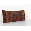 Lumbar Cicim Pillow Cover - Organic Brown Jajim Pillow Cover | Cushion in Pillows by Vintage Pillows Store