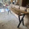 Custom Epoxy Console Sofa Table | Console Table in Tables by Ironscustomwood