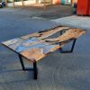 Clear Epoxy Dining Table | Tables by Ironscustomwood. Item composed of wood & metal