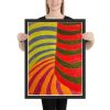 Framed Print - No Brake Zone - Op Art Geometric Motion | Work by Eman's Gallery