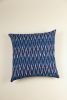 Turquoise Tide Ikat Pillow | Pillows by Ninéh
