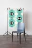 Heliodor, Aqua | Fabric in Linens & Bedding by Philomela Textiles & Wallpaper. Item composed of linen