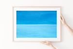 Minimalist ocean art, "Ionian Sea Blues" photography print | Photography by PappasBland. Item made of paper compatible with minimalism and contemporary style