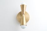Mid Century Sconce - Model No. 4717 | Sconces by Peared Creation. Item made of brass