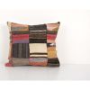 Decorative Vintage Kilim Patchwork Rug Pillow with Modern Sy | Cushion in Pillows by Vintage Pillows Store