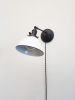 Swing Arm Bedside Reading Wall Light - Industrial Black | Sconces by Retro Steam Works. Item made of fabric with metal works with mid century modern & industrial style