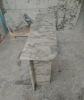 Calacatta Marble Console Table: Green & Monet Stone (12x42x30) | Buffet Table in Tables by AEGEAN MARBLE ARTISAN ATELIER