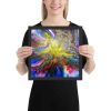 Framed Print - In The Beginning - Cosmic Gold Explosion | Work by Eman's Gallery