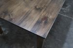 Pine Stained Modern Shaker Dining Table | Tables by Hazel Oak Farms. Item composed of oak wood