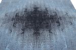 Rug & Kilim’s Contemporary Geometric Rug In Blue And Gray “Abstract Medallion” | Area Rug in Rugs by Rug and Kilim