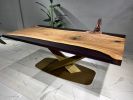 Clear Epoxy Resin Dining Table - Luxury Modern Table | Tables by Tinella Collection. Item composed of wood and metal