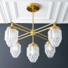 Art Deco - Brass Chandelier - Model No. 5830 | Chandeliers by Peared Creation. Item made of brass