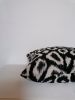 black and white leopard pillow // cheetah cushion cover | Pillows by velvet + linen