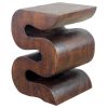 Haussmann® Wood BIG Wave Verve Accent Snake Table 14x14x20 | Side Table in Tables by Haussmann®