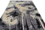 Rug & Kilim’s Contemporary Rug In Gray With Abstract Floral Pattern “Dandelion” | Area Rug in Rugs by Rug and Kilim