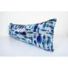 Extra Long Silk Ikat Velvet Pillow with Fish Motif | Sham in Linens & Bedding by Vintage Pillows Store. Item made of cotton