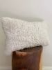 20” x 12” Shearling Sheepskin Lumbar | Sham in Linens & Bedding by East Perry. Item made of linen with fiber
