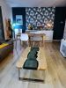 Epoxy Coffee Table - Resin Side Table - Custom End Table | Tables by Tinella Collection. Item made of wood & synthetic compatible with contemporary and art deco style