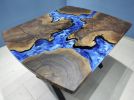Custom Ocean Epoxy Bar Table, Dining Room Table | Dining Table in Tables by LuxuryEpoxyFurniture. Item composed of wood and synthetic