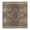 Vintage Hand Knotted Brown Color Turkish Oushak Carpet | Runner Rug in Rugs by Vintage Pillows Store. Item made of fabric