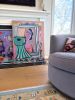 Pink Illusion | Original Acrylic Painting | Oil And Acrylic Painting in Paintings by Aleea Jaques ,