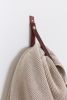 Large Leather Snap Wall Strap [Flat End] | Hook in Hardware by Keyaiira | leather + fiber | Artist Studio in Santa Rosa. Item made of leather
