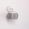 Woven Wall Sconce | Sconces by Pigeon Toe Ceramics. Item composed of brass and synthetic