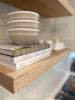 Handcrafted Solid White Oak Floating Shelves | Shelving in Storage by Good Wood Brothers. Item made of oak wood works with minimalism & contemporary style