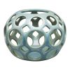 Openwork Orb Vessel | Ornament in Decorative Objects by Lynne Meade. Item made of stoneware