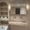 Handmade Rustic Travertine Sink: Natural Stone Bathroom Basin - ''28-40'' | Water Fixtures by AYMARBLEDESIGN LLC