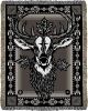 Essence - Cervidae Deer Jacquard Woven Blanket | Linens & Bedding by Sean Martorana. Item composed of cotton