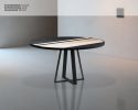 Soto Round Dining Table | Tables by Lara Batista. Item composed of oak wood and metal