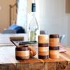 Table salt and pepper shaker – ash/cherry/walnut (Price taxe | Vessels & Containers by Slice of wood / Tranche de bois