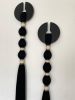 Macrame Wall Hanging, Black Tassel Tapestry, Black Fiber Art, Neutral Home Decor | Wall Hangings by İnanç Yılmaz