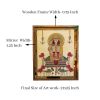 Sri Sai Baba of Shirdi, Om Sai Ram. Handmade Embroidered Bej | Embroidery in Wall Hangings by MagicSimSim