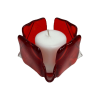 Transparent Orange Glass Candleholder | Candle Holder in Decorative Objects by Sand & Iron