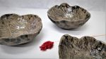 Gray and Black Ceramic Serving Bowl | Serveware by YomYomceramic. Item made of ceramic