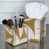 Pen/Pencil Desk Organizer Merino Wool Felt GeoJazz Charcoal | Decorative Box in Decorative Objects by Lorraine Tuson