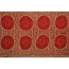 Suzani Wall Hanging Decor - Faded Red Suzani Table Cloth - U | Tablecloth in Linens & Bedding by Vintage Pillows Store
