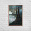Framed Print – Before I Sleep – Atmospheric Forest and Water Landscape | Work by Eman's Gallery