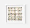 Three Hundred and Twenty Four World Map Dots Collage with Gold | Paintings by Amelia Coward
