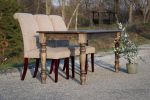 Classic Hackberry Hardwood Farmhouse Dining Table | Tables by Hazel Oak Farms. Item made of wood
