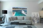 Waves Splashing on Iceberg Club, Bondi Beach | Photography by Richard Silver Photo. Item made of paper