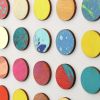 One Hundred and Fifty Splash Dots Painting, Gold | Collage in Paintings by Amelia Coward