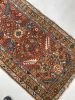 LOVELY Narrow Antique Heriz Runner| Soft Rust, Camel, French | Runner Rug in Rugs by The Loom House. Item made of fabric & fiber