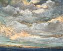 Spring 2026 9 (10x8") | Oil And Acrylic Painting in Paintings by Caroline Adams. Item composed of wood