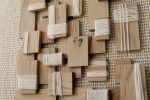 Inlay - Architectural Wood Mosaic | Tapestry in Wall Hangings by Lale Studio & Shop. Item composed of oak wood & wool compatible with minimalism and contemporary style